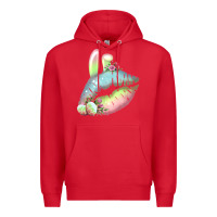 Red Eared Paster Color Easter Lips Premium Hoodie - Bettercallsaul