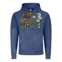 Vintage Denim bad witch vibes Vintage Hoodie - CowhideDigitalArt