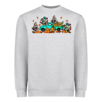 Heather Grey fall cactus pumpkin truck Heavyweight Sweatshirt - JahusDesignShop