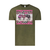 Vintage Olive peace love racing Vintage Tee - JahusDesignShop