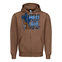 Chestnut even in the midst of may storm afro woman Zipper Hoodie - MaliasSmallBusiness