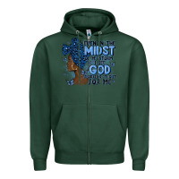 Sports Green even in the midst of may storm afro woman Zipper Hoodie - MaliasSmallBusiness