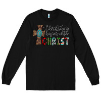 Black christmas begins with christ Long Sleeve Tee - AdoDesignShop