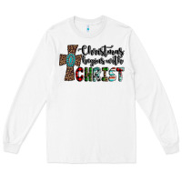 White christmas begins with christ Long Sleeve Tee - AdoDesignShop