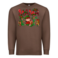 Chestnut Mama Elf With Gift Christmas Premium Sweatshirt - BundleAndBundleShop