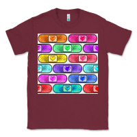 Burgundy plaster seamless pattern Classic Tee - BundleAndBundleShop