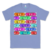 Colony Blue plaster seamless pattern Classic Tee - BundleAndBundleShop
