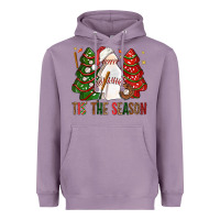 Lavender tis' the season baseball christmas cakes bbs Heavyweight Hoodie - BundleAndBundleShop