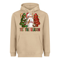Mushroom tis' the season baseball christmas cakes bbs Heavyweight Hoodie - BundleAndBundleShop