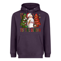 Plum tis' the season baseball christmas cakes bbs Heavyweight Hoodie - BundleAndBundleShop