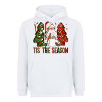 White tis' the season baseball christmas cakes bbs Heavyweight Hoodie - BundleAndBundleShop