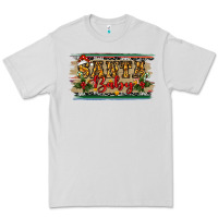 Dove Grey Santa Baby Western Christmas Premium Tee - RanaPortraitStore