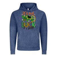 Vintage Denim its not luck its skill st. patricks day Vintage Hoodie - Neo Western