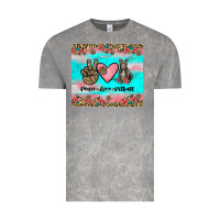 Cloud Rock peace love pitbull Vintage Tee - JahusDesignShop