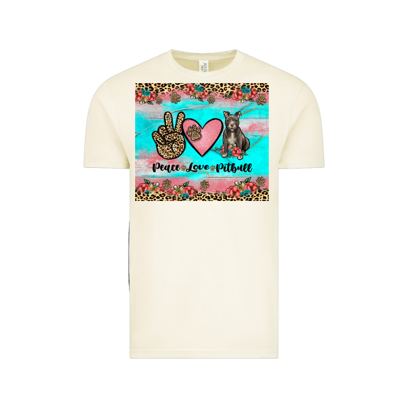 Peace Love Pitbull Vintage Tee by JahusDesignShop | Teevron