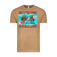 Vintage Camel peace love pitbull Vintage Tee - JahusDesignShop