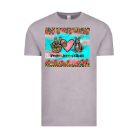 Vintage Zinc peace love pitbull Vintage Tee - JahusDesignShop