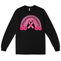 Black breast cancer rainbow Long Sleeve Tee - AdoDesignShop