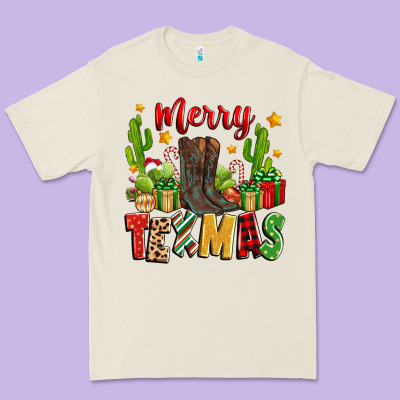 Merry Texmas Premium Tee Designed By Zillion Design Studio