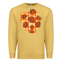 Antique Gold Thanksgiving Turkey With Tartan Patch Premium Sweatshirt - BundleAndBundleShop