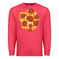 Cardinal Thanksgiving Turkey With Tartan Patch Premium Sweatshirt - BundleAndBundleShop