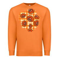 Carrot Thanksgiving Turkey With Tartan Patch Premium Sweatshirt - BundleAndBundleShop