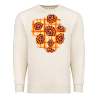 Sandshell Thanksgiving Turkey With Tartan Patch Premium Sweatshirt - BundleAndBundleShop