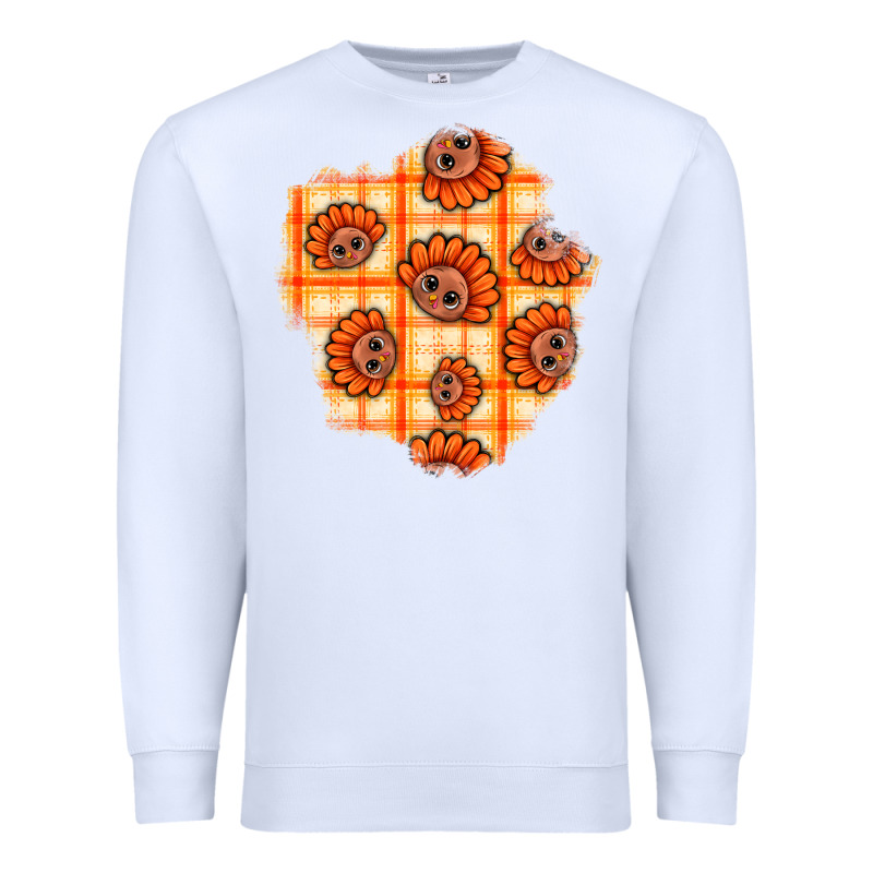 Thanksgiving Turkey With Tartan Patch Premium Sweatshirt by BundleAndBundleShop | Teevron