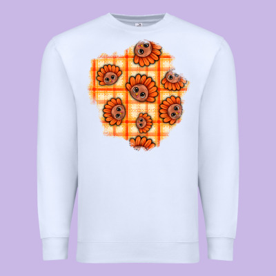 Thanksgiving Turkey With Tartan Patch Premium Sweatshirt Designed By Bundleandbundleshop