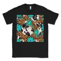 Black western turquoise seamless pattern Classic Tee - BundleAndBundleShop