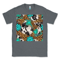 Charcoal Heather western turquoise seamless pattern Classic Tee - BundleAndBundleShop