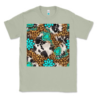 Matcha western turquoise seamless pattern Classic Tee - BundleAndBundleShop