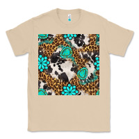 Mushroom western turquoise seamless pattern Classic Tee - BundleAndBundleShop