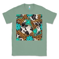 Sage western turquoise seamless pattern Classic Tee - BundleAndBundleShop