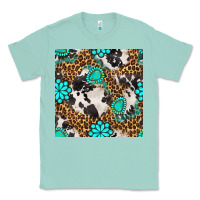 Seafoam western turquoise seamless pattern Classic Tee - BundleAndBundleShop