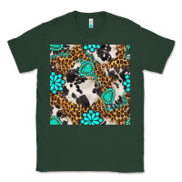Sports Green western turquoise seamless pattern Classic Tee - BundleAndBundleShop