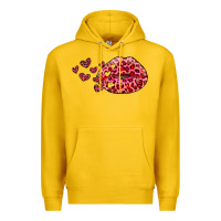 Lemon kiss with leopard and hearts Premium Hoodie - RanaPortraitStore