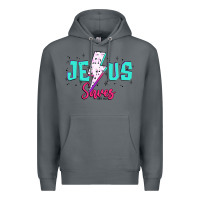 Rock jesus saves Premium Hoodie - JahusDesignShop