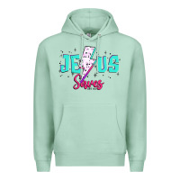 Seafoam jesus saves Premium Hoodie - JahusDesignShop