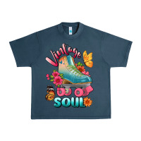 Midnight Navy vintage soul Urban Heavy Tee - BundleAndBundleShop