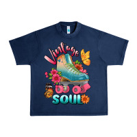 Navy vintage soul Urban Heavy Tee - BundleAndBundleShop