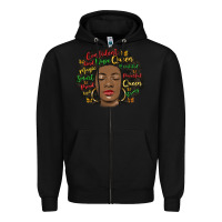 Black afro diva Zipper Hoodie - MaliasSmallBusiness