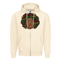 Sandshell afro diva Zipper Hoodie - MaliasSmallBusiness