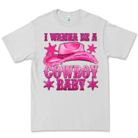 Dove Grey i wanna be a cowboy baby Premium Tee - texasbilliewilder