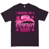 Plum i wanna be a cowboy baby Premium Tee - texasbilliewilder