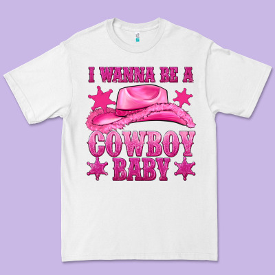 I Wanna Be A Cowboy Baby Premium Tee Designed By Texasbilliewilder
