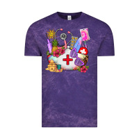 Cloud Purple nurse  summer Vintage Tee - AdoDesignShop