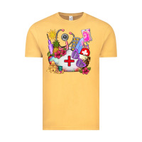Vintage Mustard nurse  summer Vintage Tee - AdoDesignShop