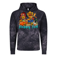 Cloud Black happy fall scarecrow Vintage Hoodie - FaDigitalArtStudio