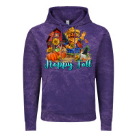 Cloud Purple happy fall scarecrow Vintage Hoodie - FaDigitalArtStudio